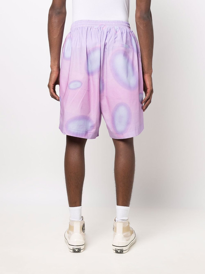 circle-print gradient shorts 4