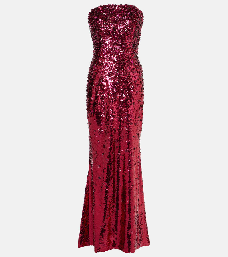 sequin-embellished maxi dress 1