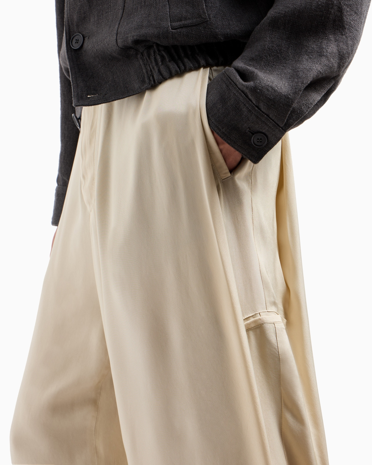 WIDE-LEG VISCOSE TROUSERS - 5