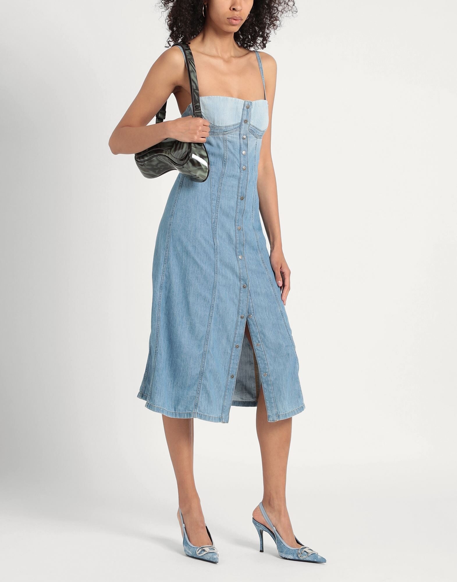 Blue Women's Denim Dress - 2