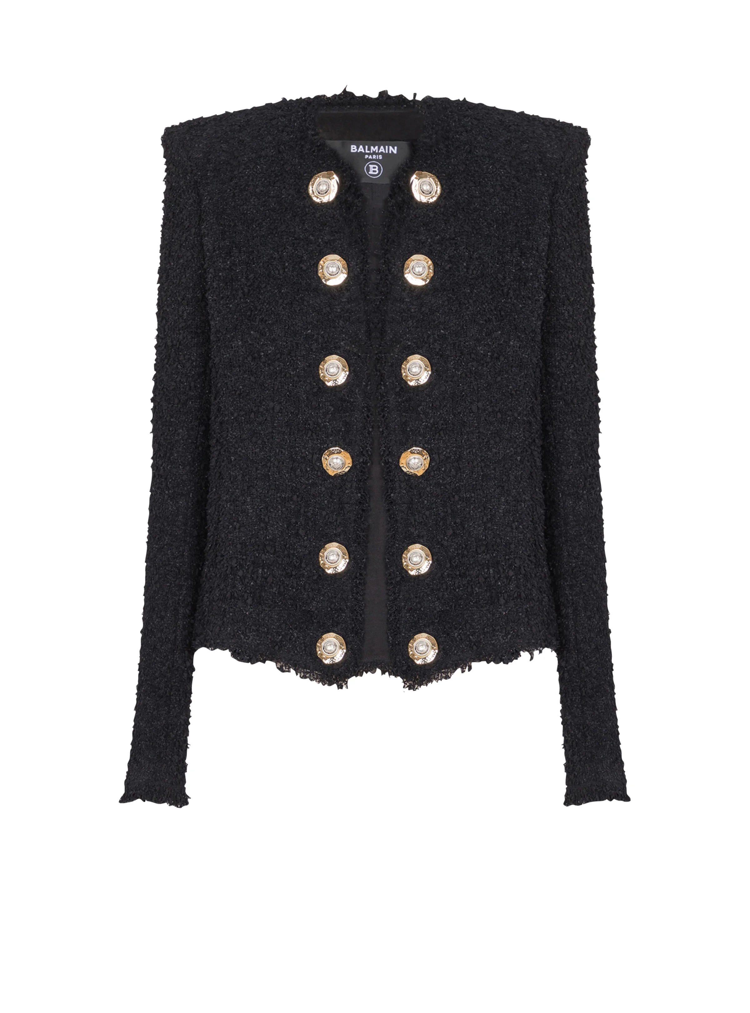 Edge-to-edge tweed jacket - 1