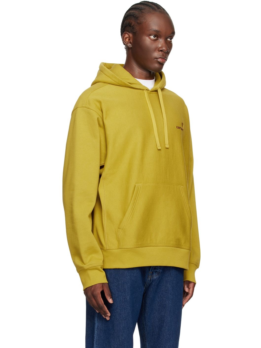 Yellow American Script Hoodie - 2