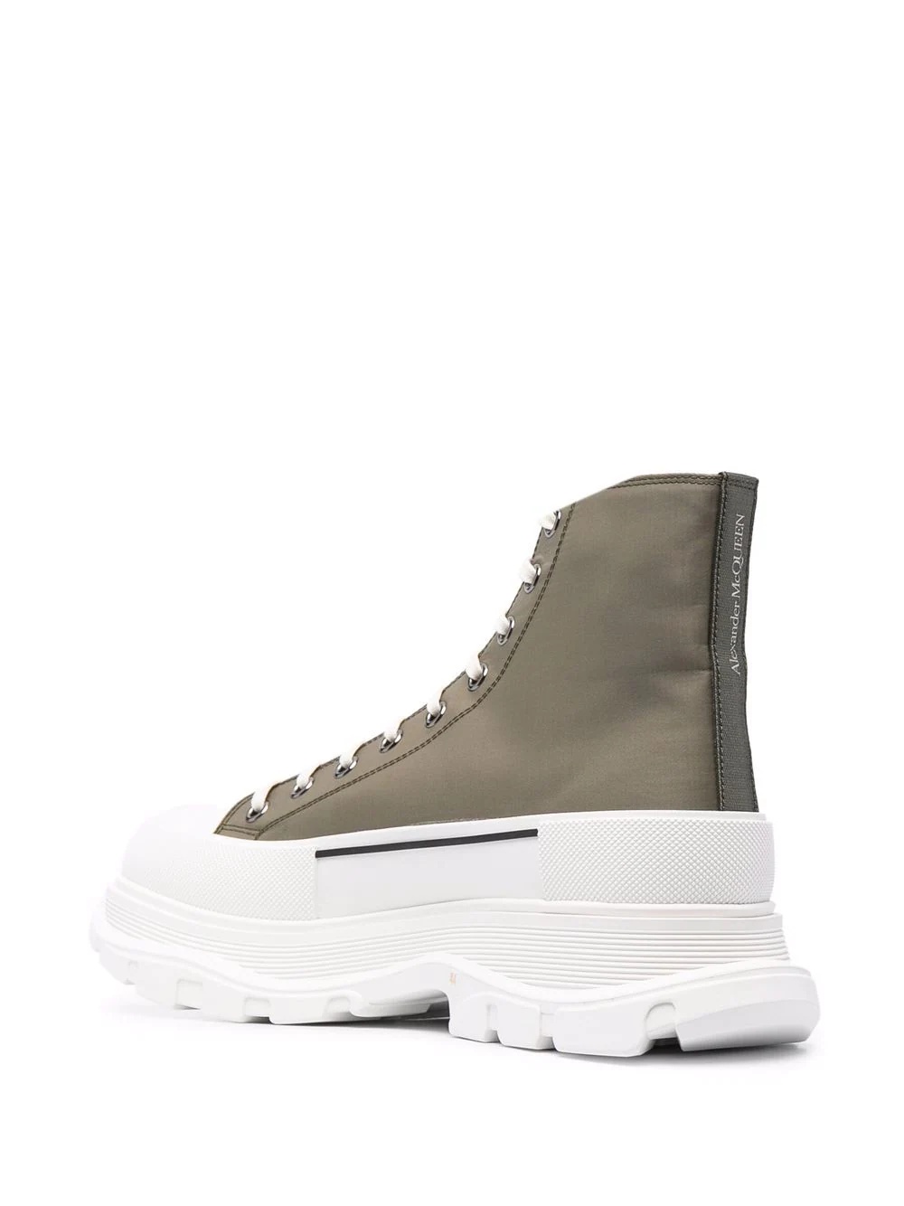 lace-up high-top sneakers - 3