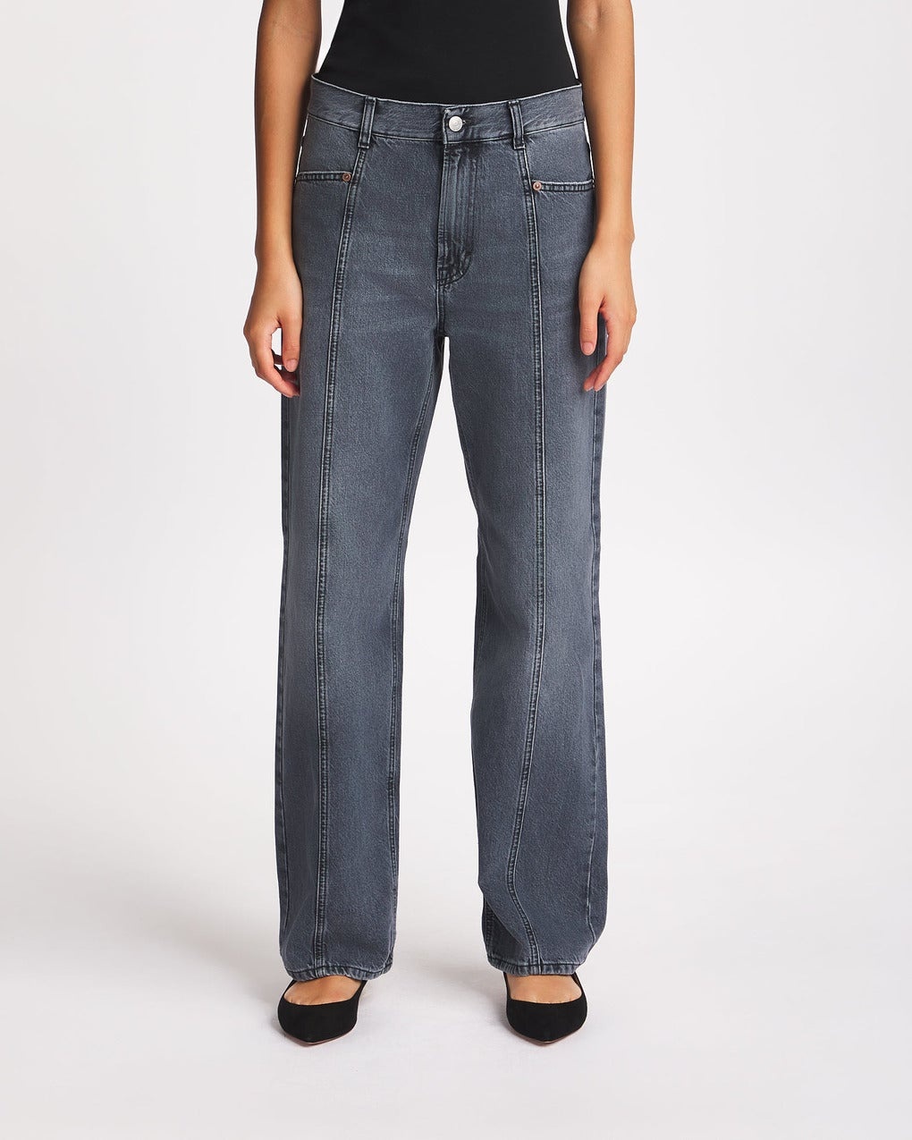 Jeans Loose Fit Denim Light grey - 2