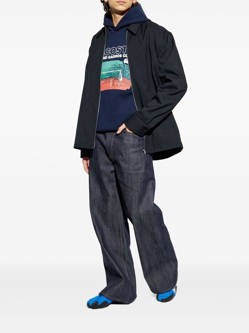 LACOSTE x Roland Garros graphic-print hoodie outlook