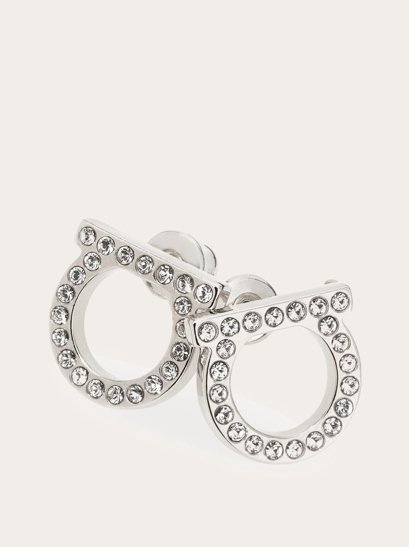FERRAGAMO Gancini crystals earrings (L) outlook