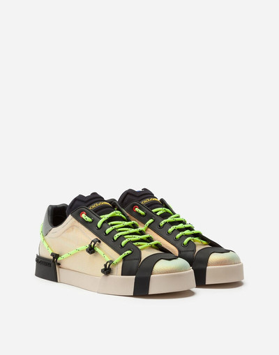 Dolce & Gabbana Portofino sneakers in mixed materials outlook