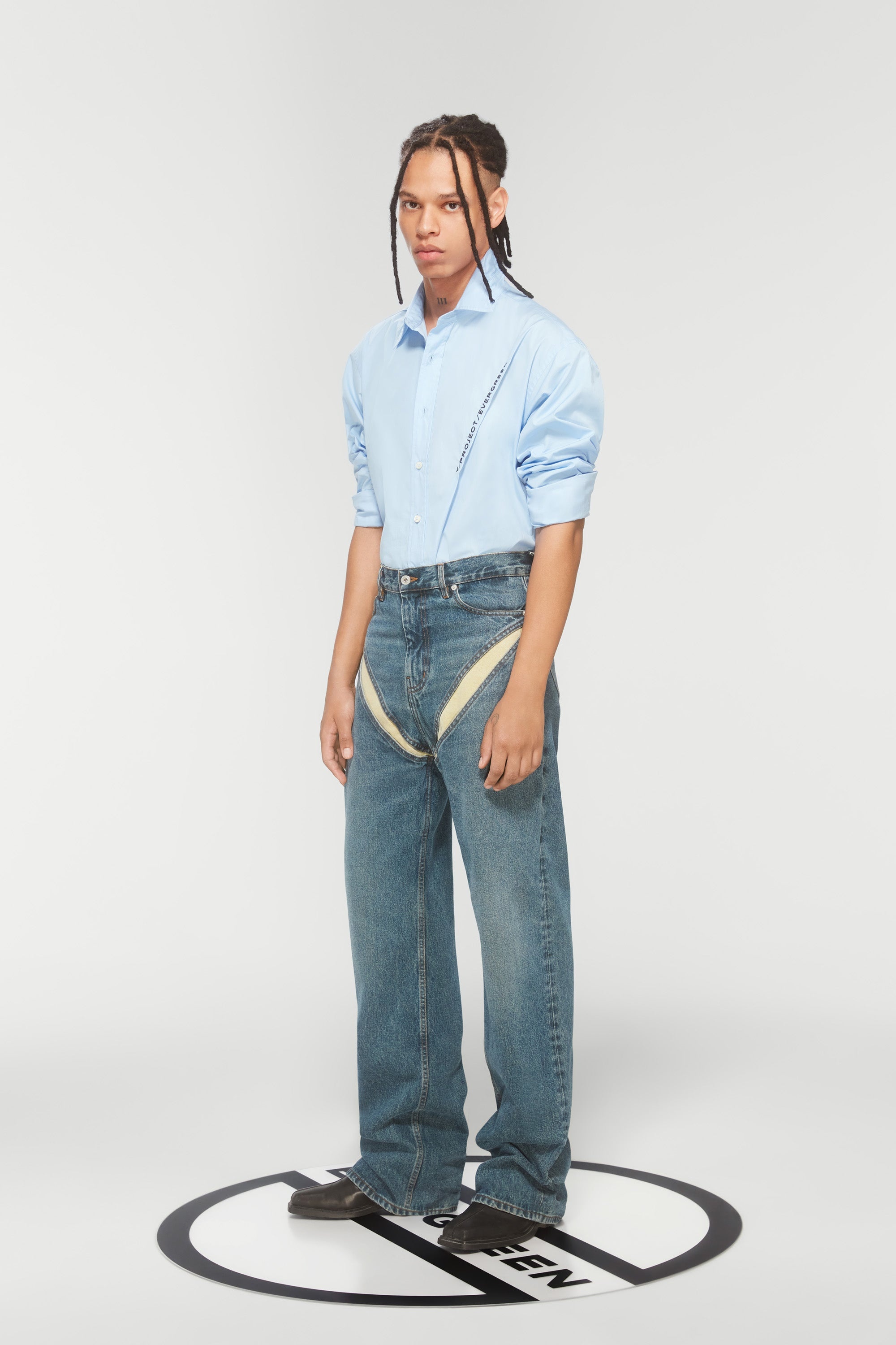 EVERGREEN CUT OUT JEANS - 4