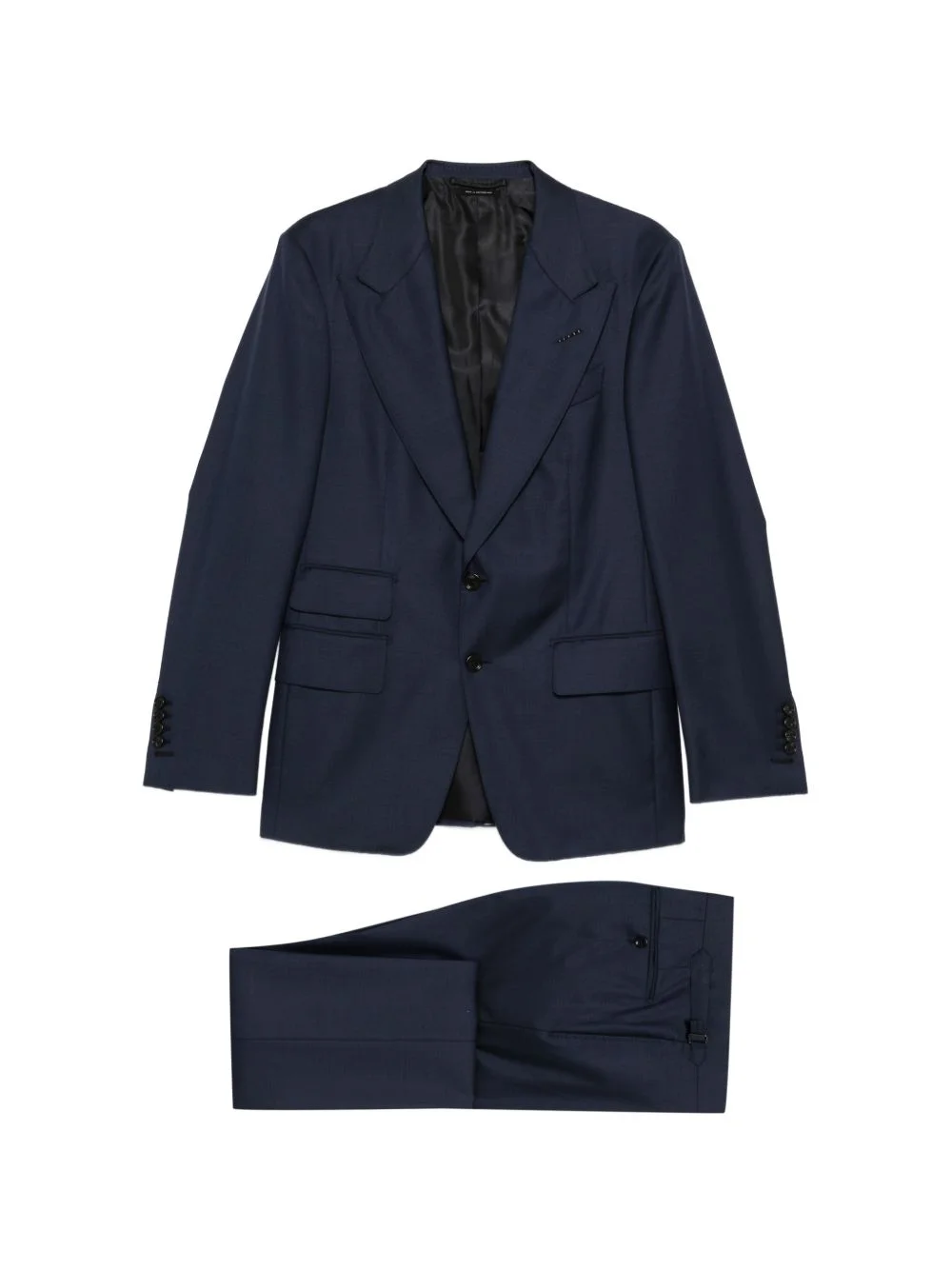 flap-pocket single-breasted suit - 1