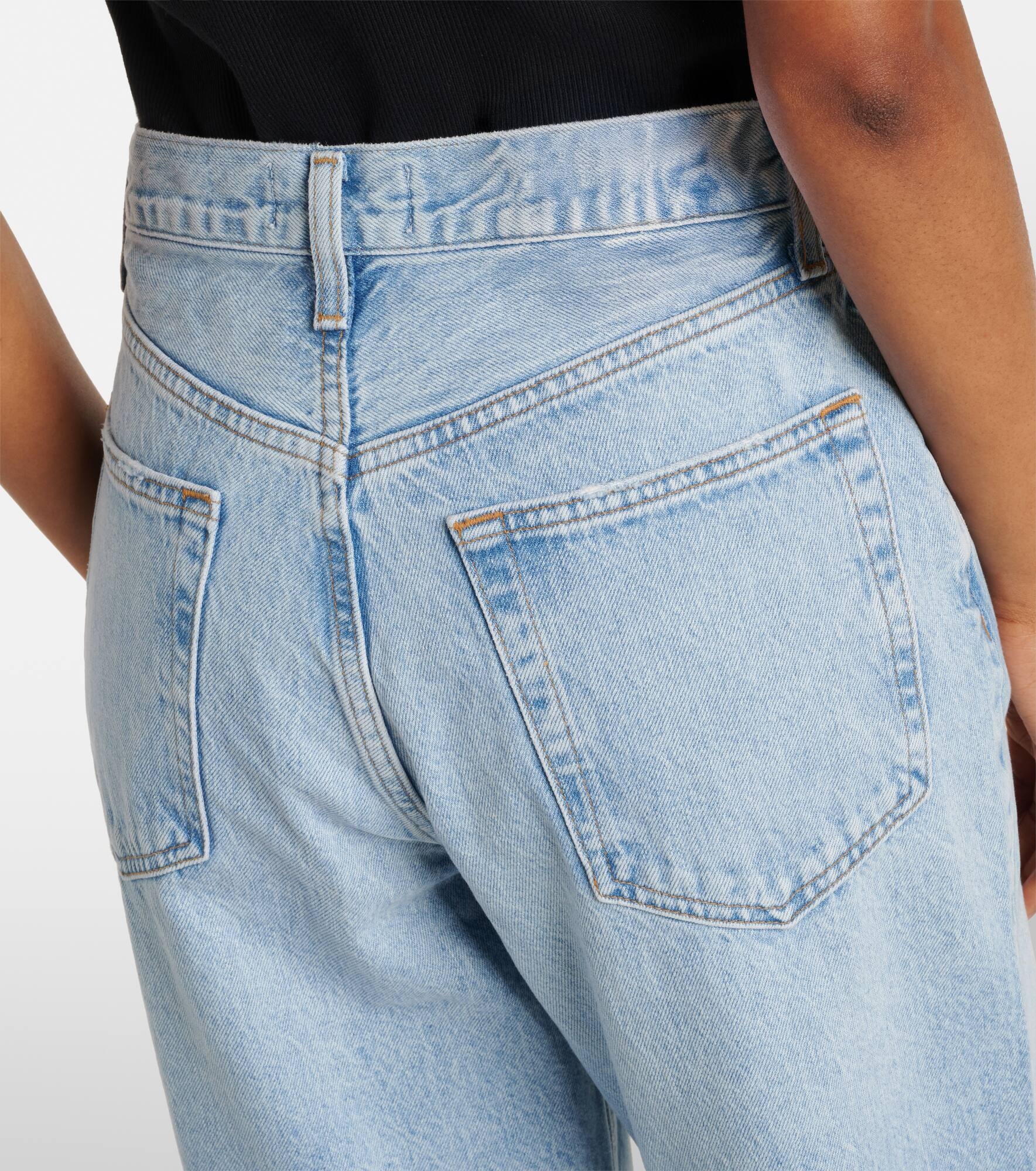 V-Waist Baggy high-rise wide-leg jeans - 6