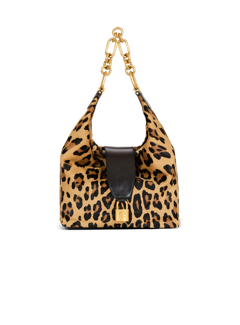Sync Hobo leopard print leather bag 1