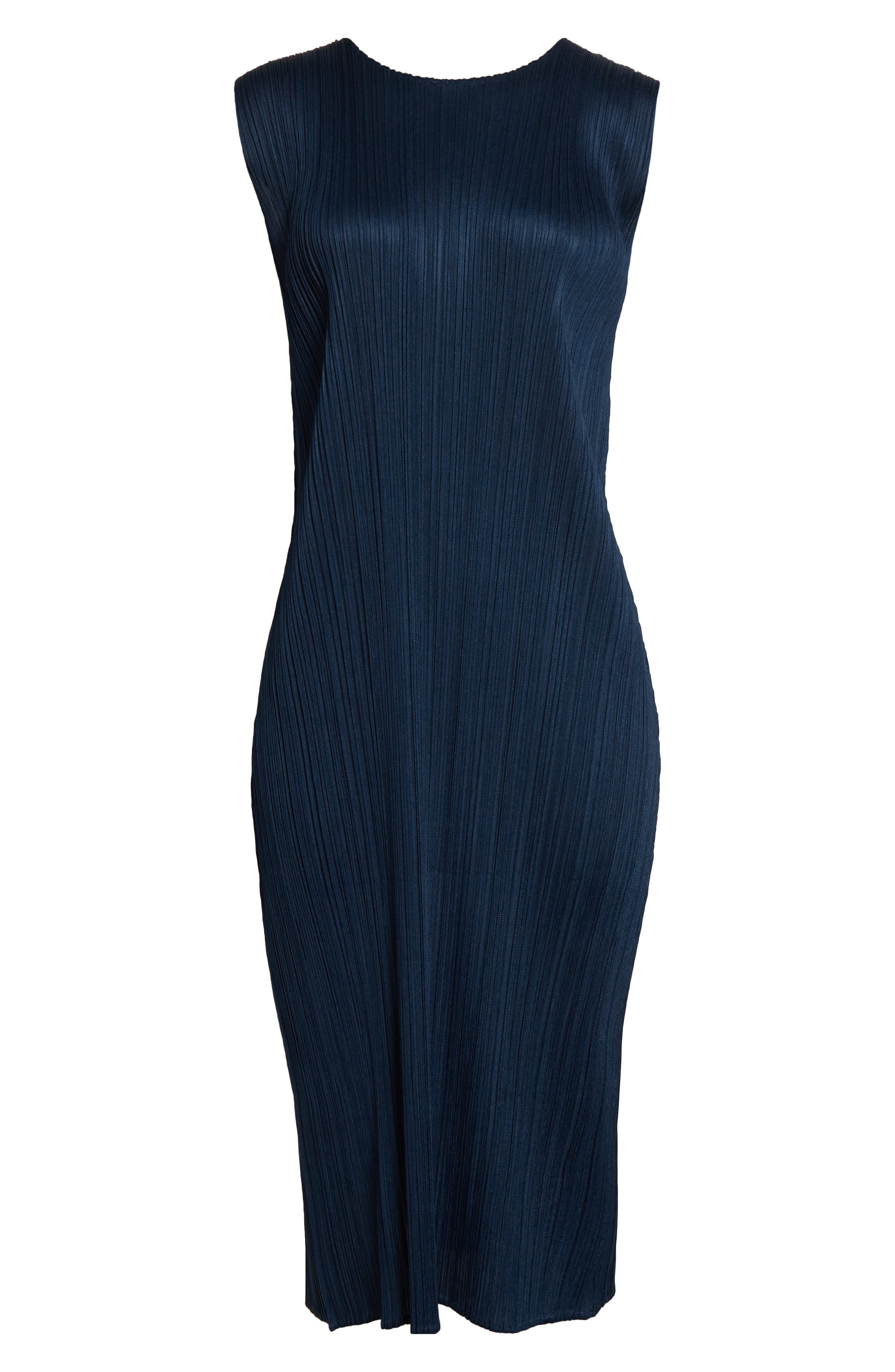 Pleats Please Issey Miyake Monthly Colors April Pleated Dress in Grayish Navy at Nordstrom - 5