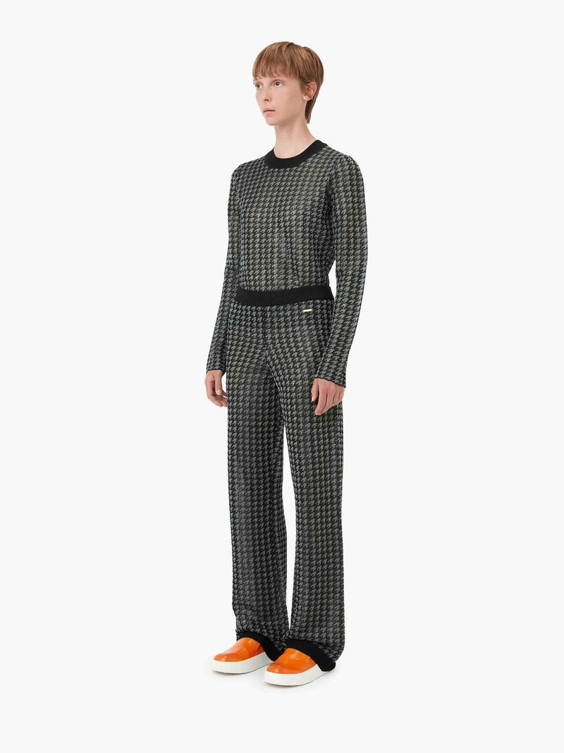 SHEER JACQUARD TROUSERS 4