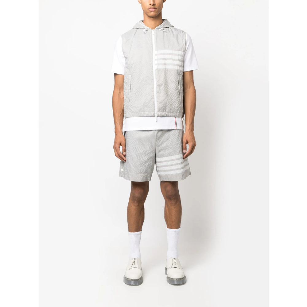 Thom Browne Grey Shorts - Track & Running Shorts Men - 3