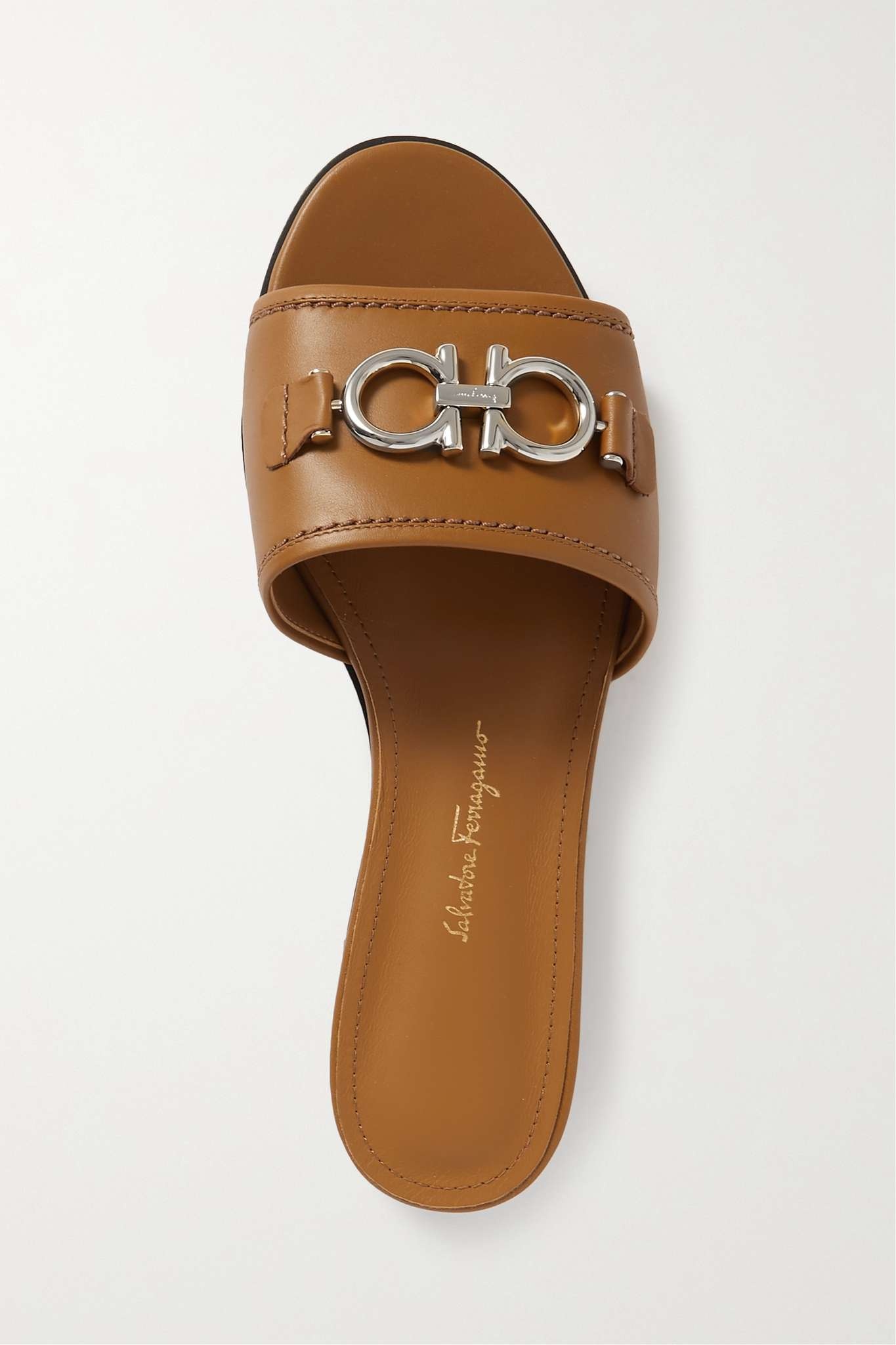 Rhodes embellished leather slides - 1