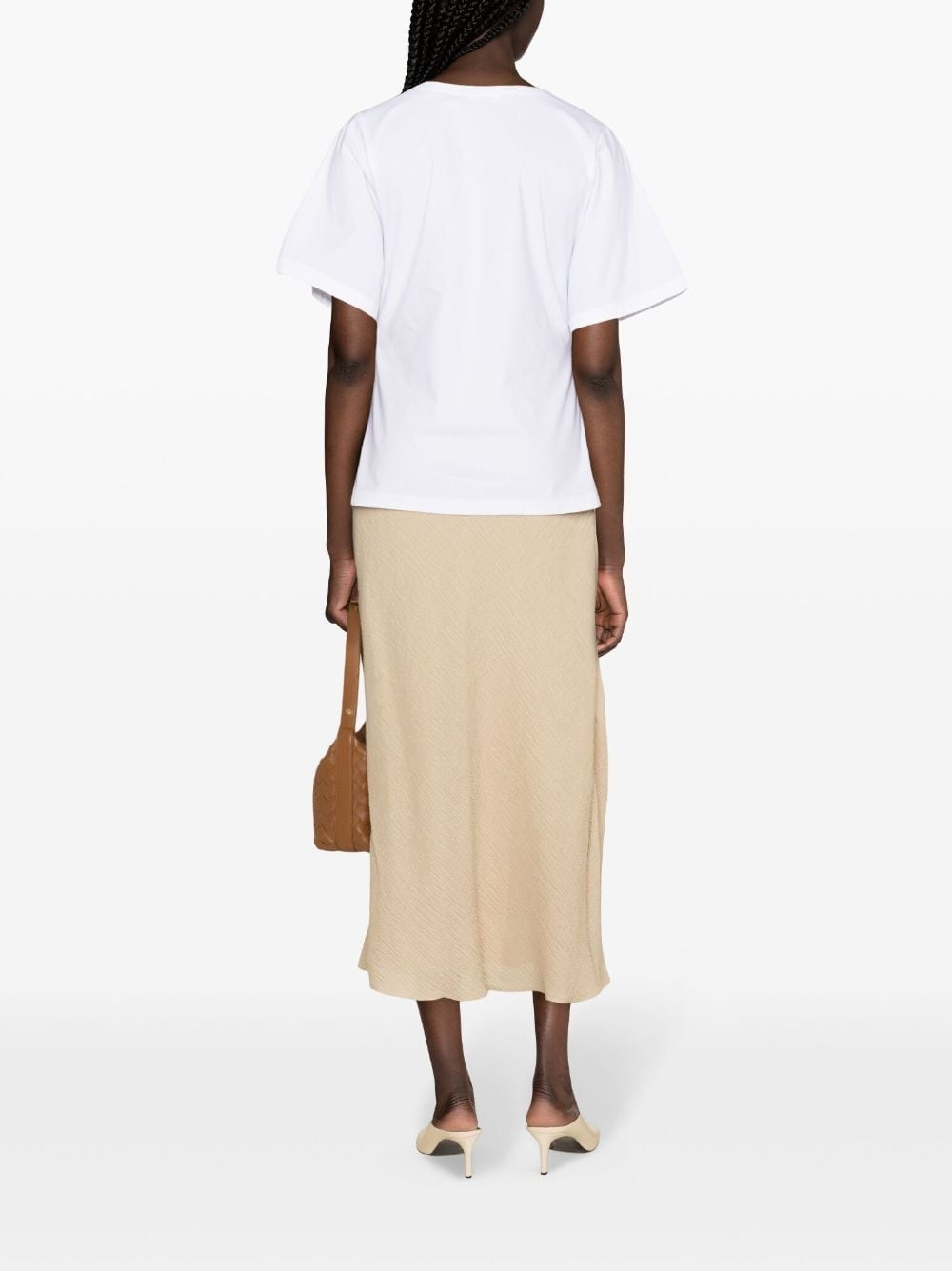 Biancos seersucker maxi skirt - 4