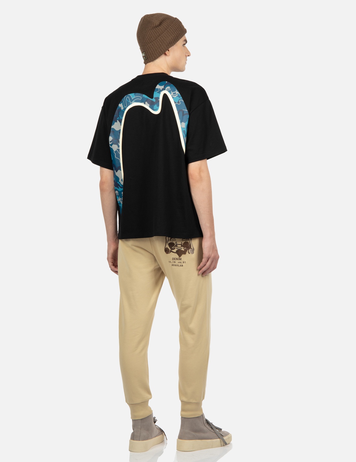 CAMOUFLAGE GODHEAD EMBROIDERY SWEATPANTS - 3