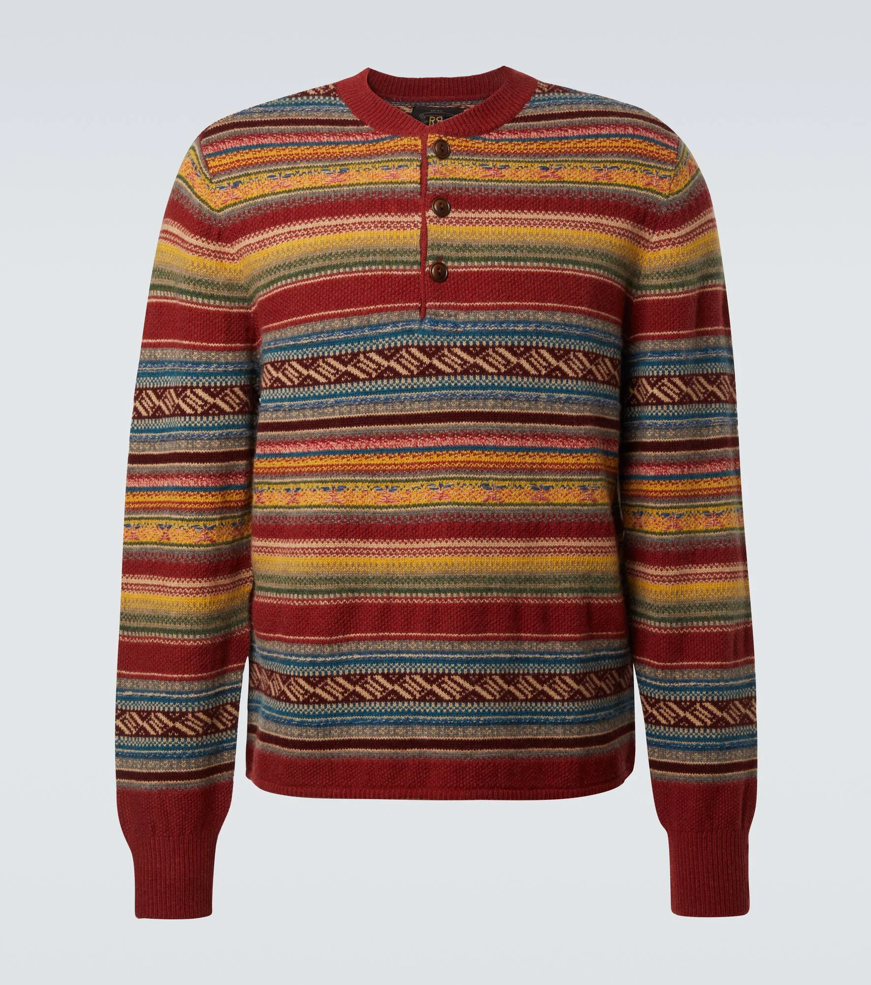 Wool-blend jacquard sweater - 1