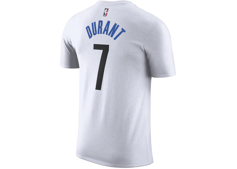 Nike Nike NBA Brooklyn Nets Kevin Durant City Edition T-shirt White outlook