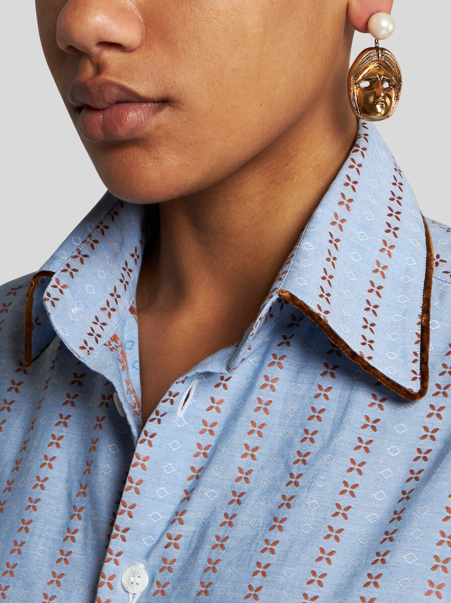 EARRINGS WITH MASKS AND PEARLS - 2