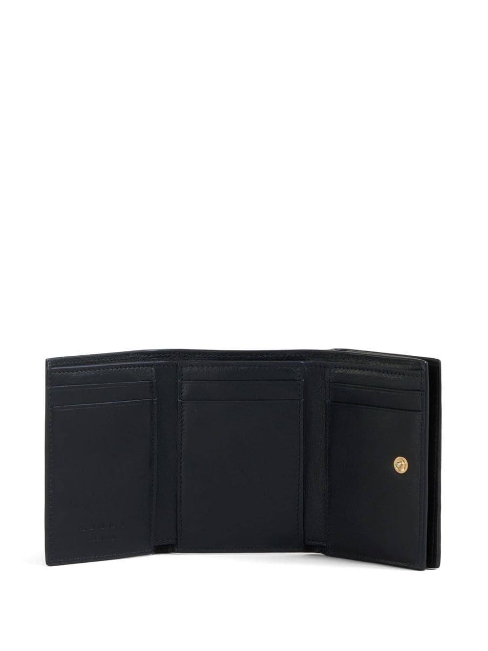 logo-embroidered leather wallet - 3