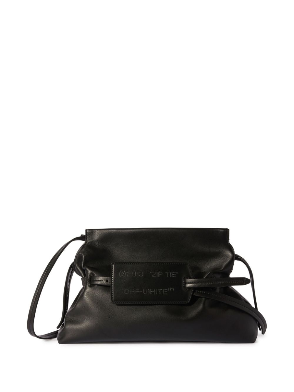 Zip Tie leather clutch bag - 3