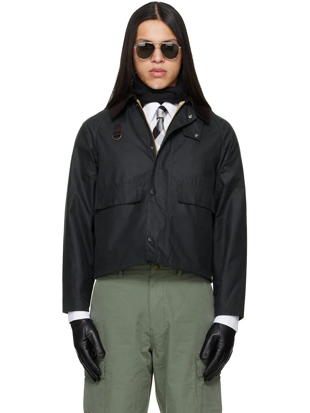 Green Spey Slim Waxed Jacket - 1
