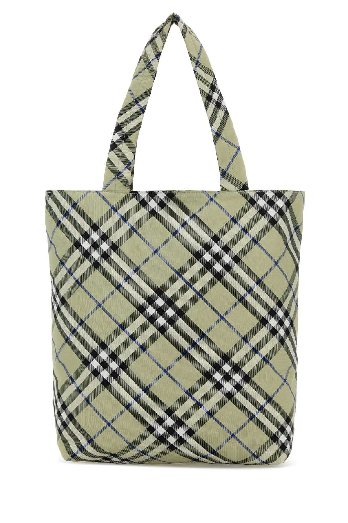 Burberry Men Embroidered Canvas Check Shopping Bag - 3