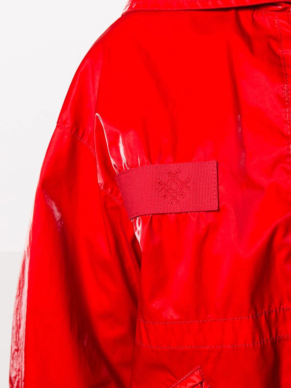 high-shine hooded jacket - 5