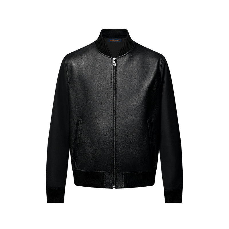 Reversible Leather Nylon Jacket 1
