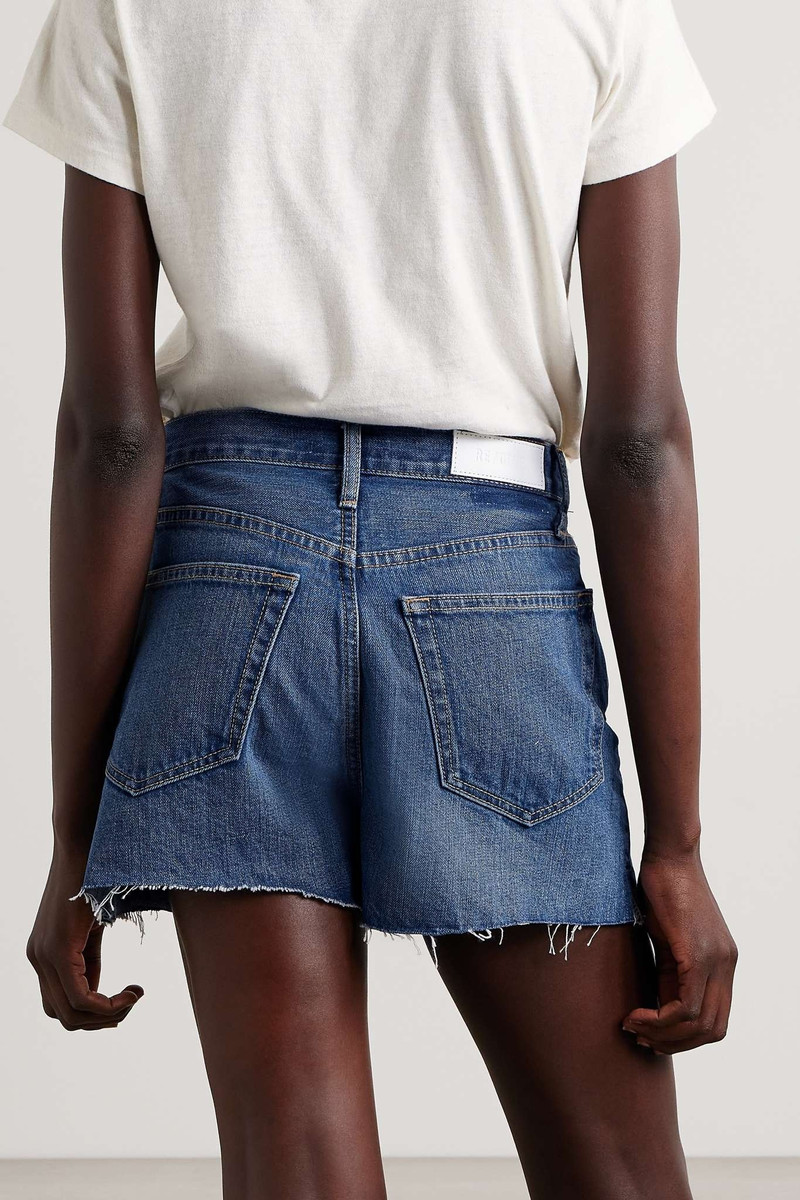 50s frayed denim shorts 3