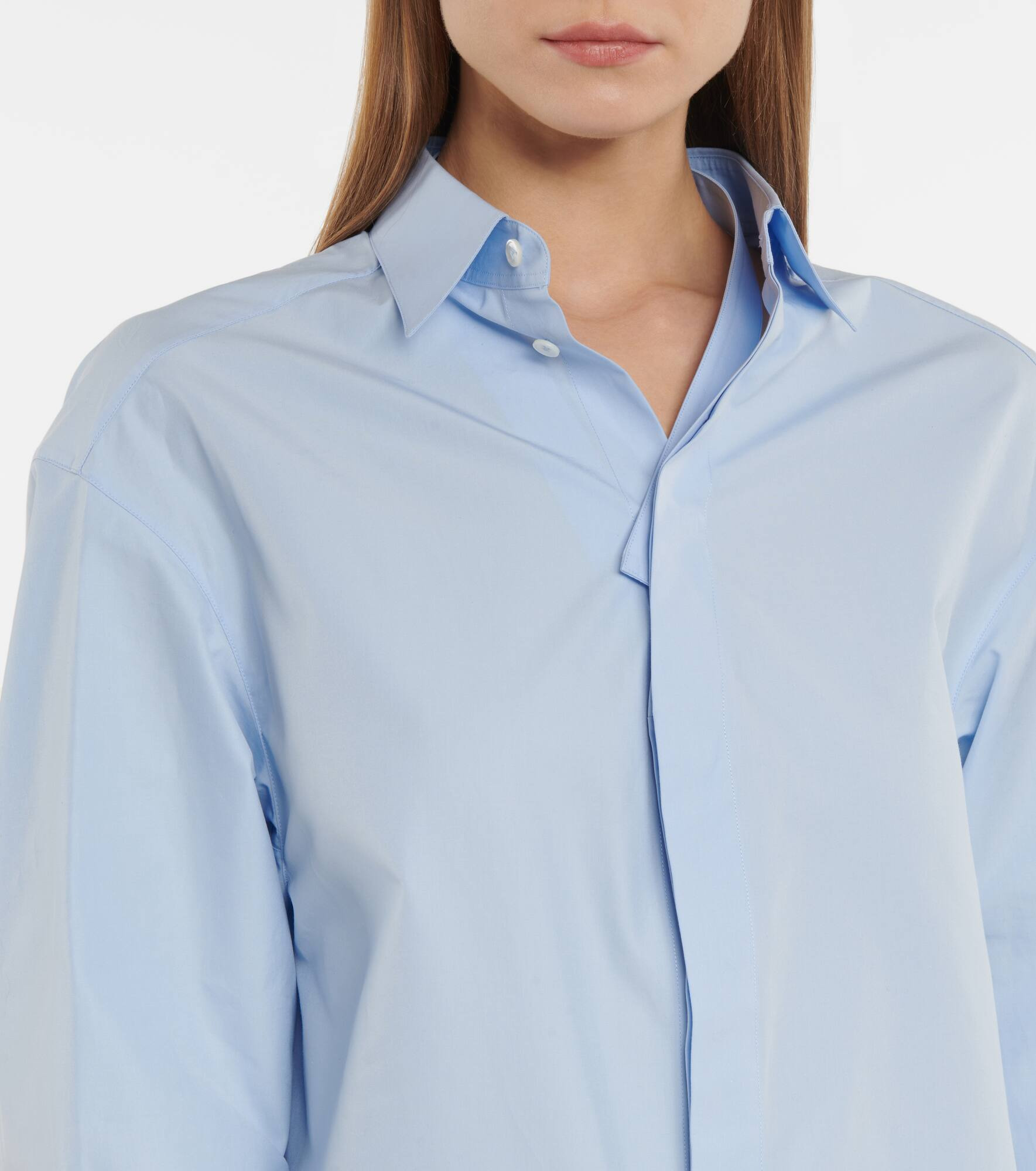 Cutout cotton poplin shirt dress - 4