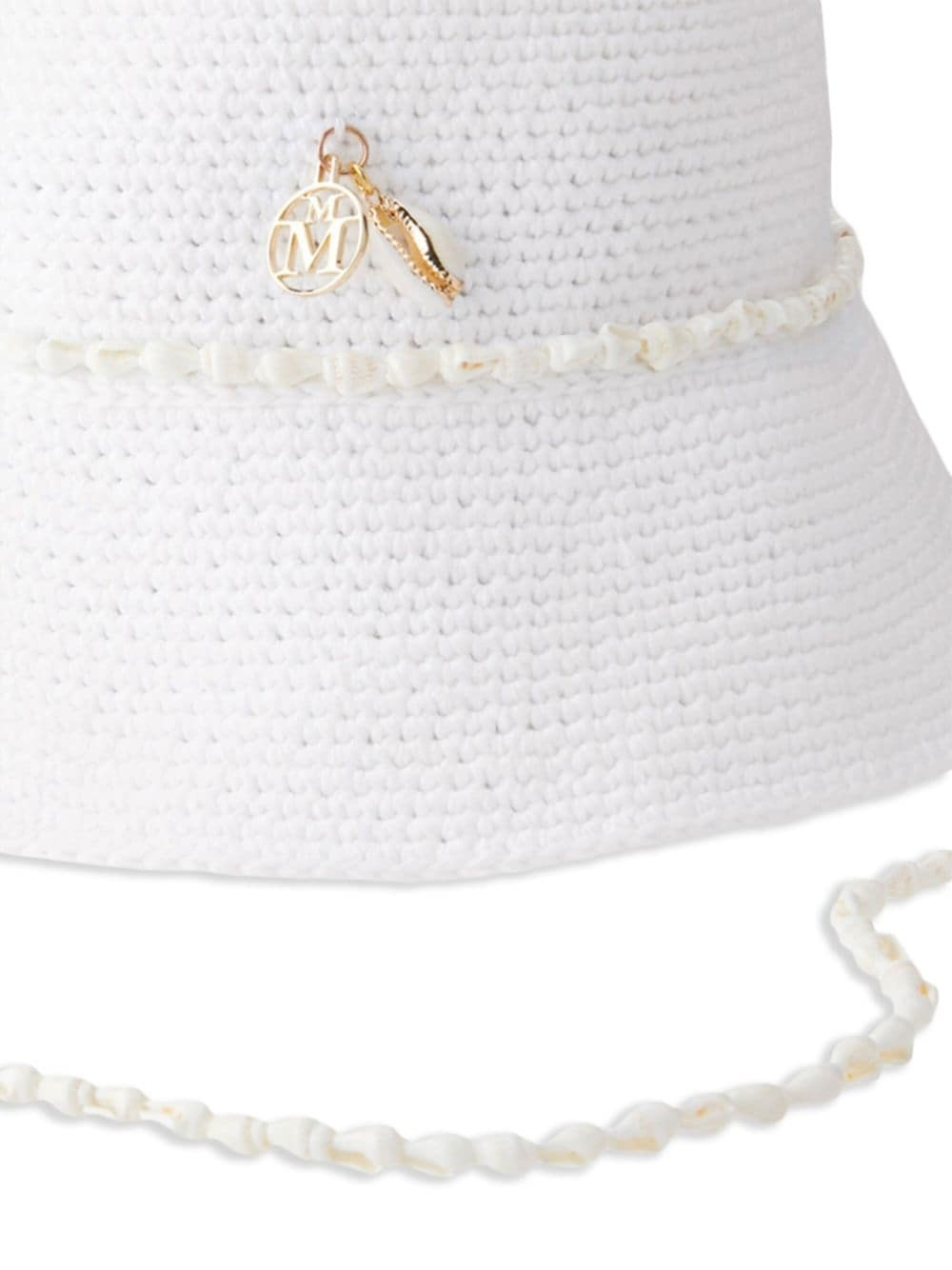 Axel shell-embellished knitted bucket hat - 2