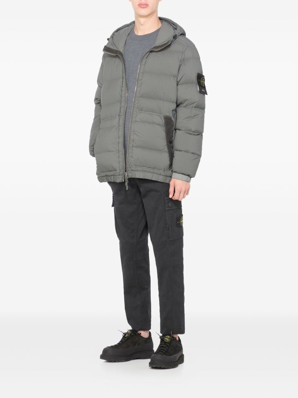4100040 Seamless Tunnel Nylon Down-TC hooded jacket - 2
