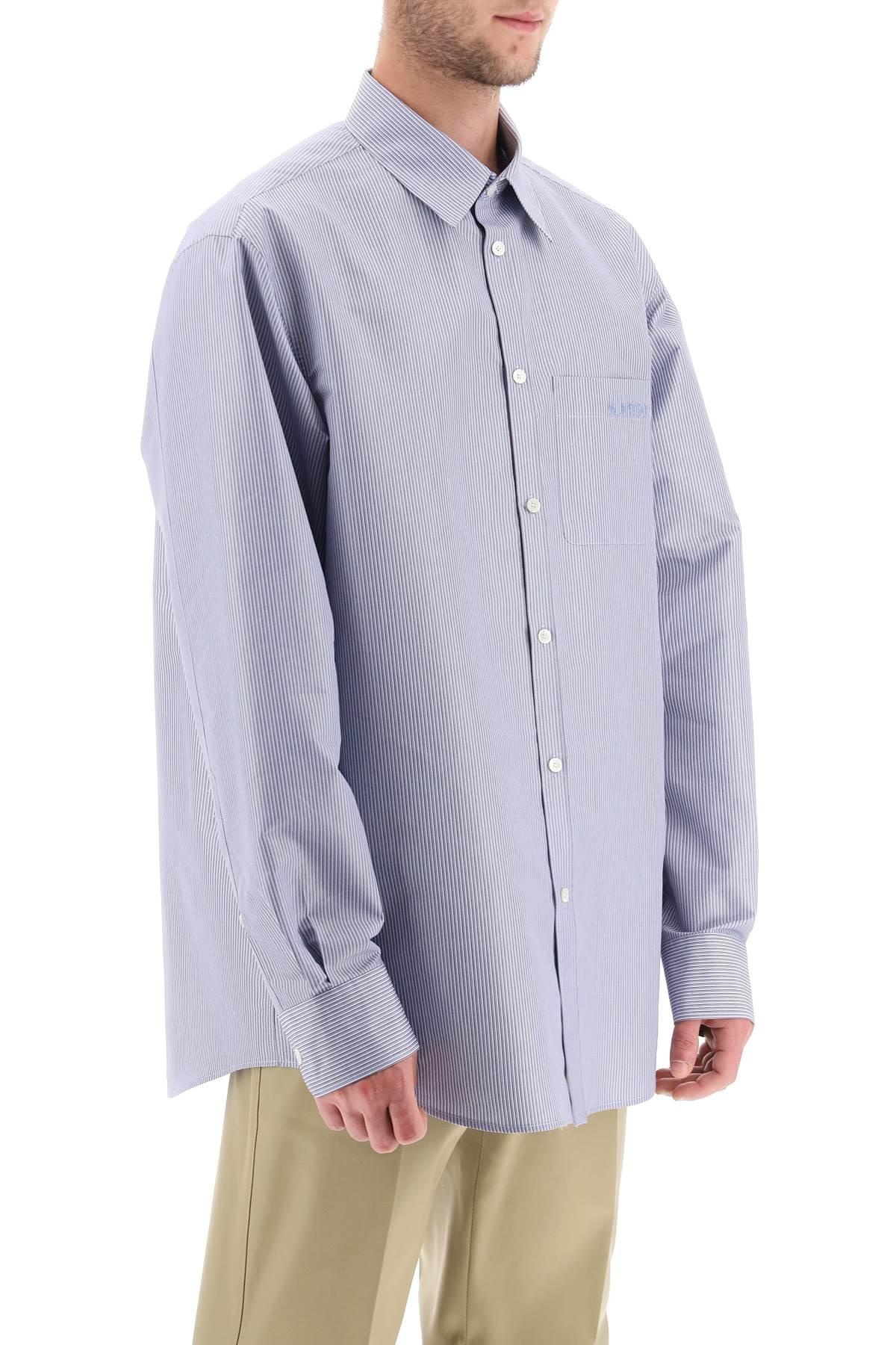 TECHNICAL COTTON SHIRT WITH STRIPED MOTIF - 3