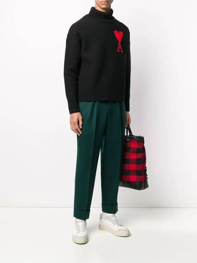 AMI Paris tapered cropped trousers outlook