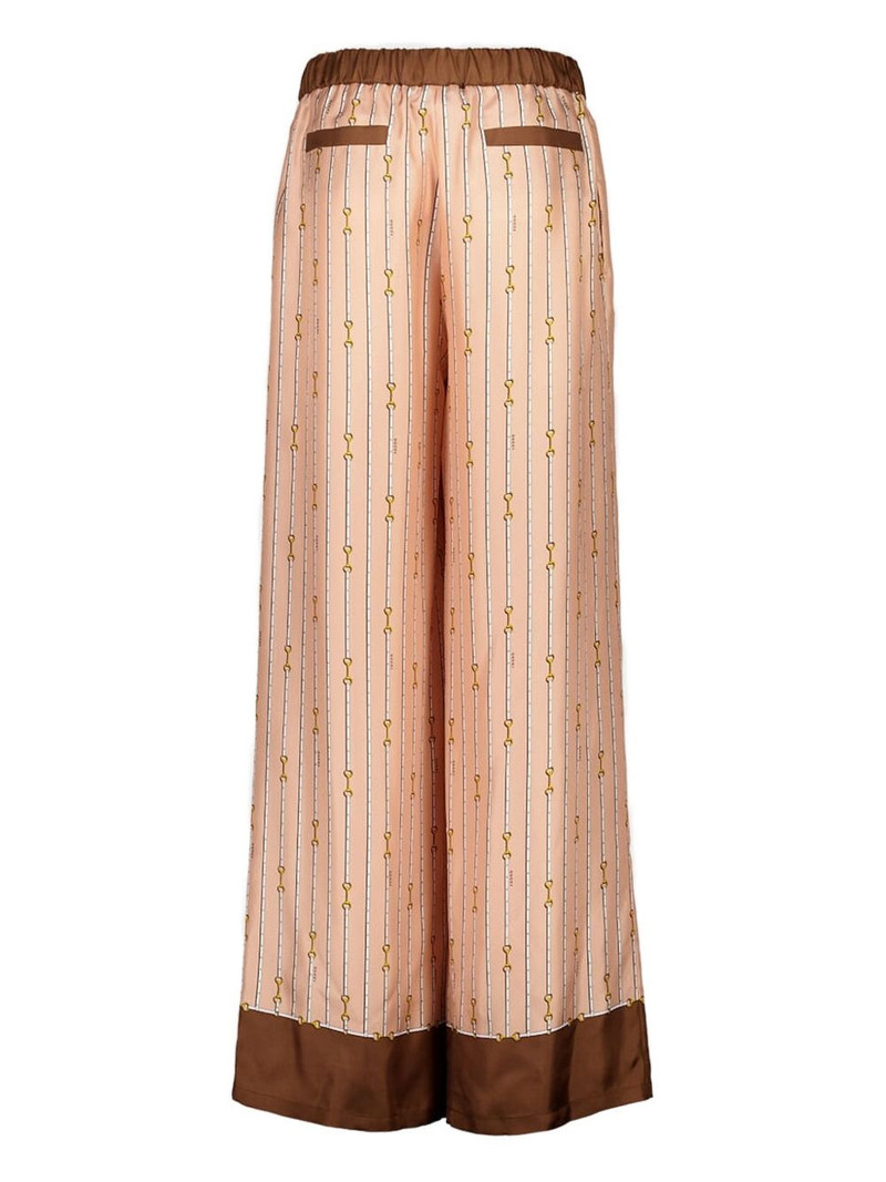 GUCCI printed silk trousers outlook