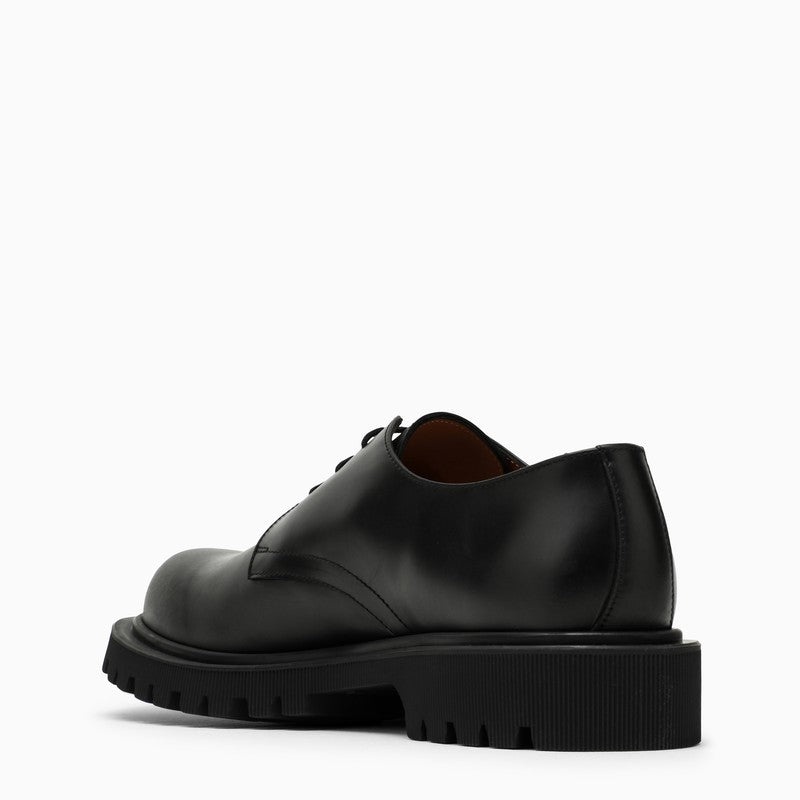 Common Projects Black Leather Lace-Up Men - 4