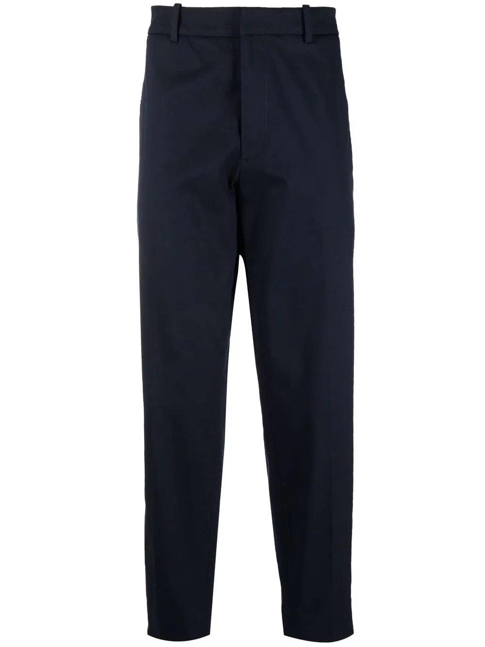 logo-patch straight-leg trousers - 1