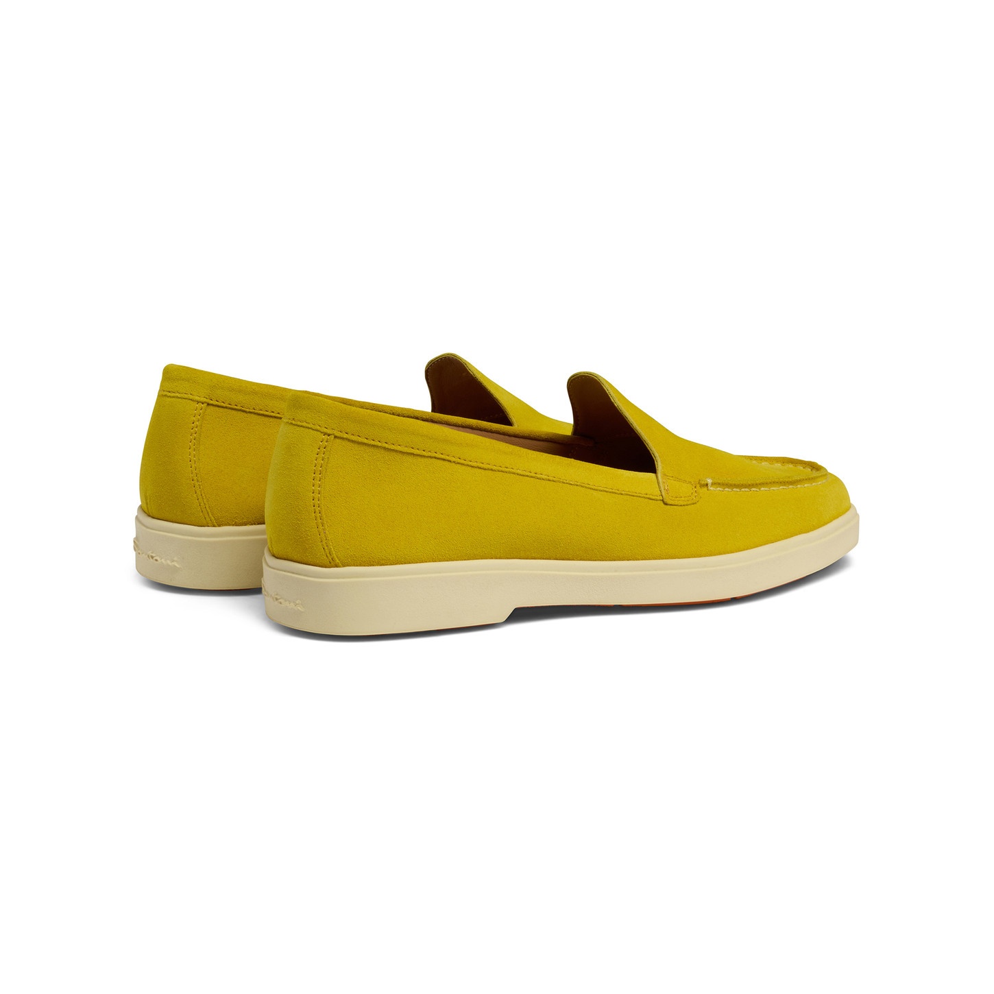 Women's yellow suede loafer - 6