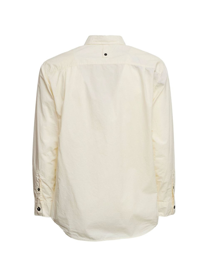 logo lettering button oxford shirt 3