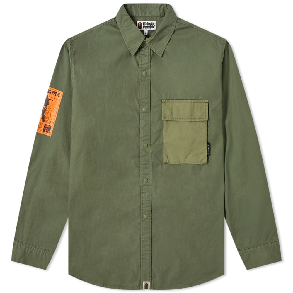 A Bathing Ape Loose Fit Army Shirt - 1