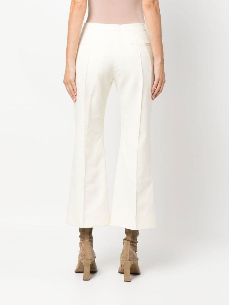 high-waisted cropped trousers - 4