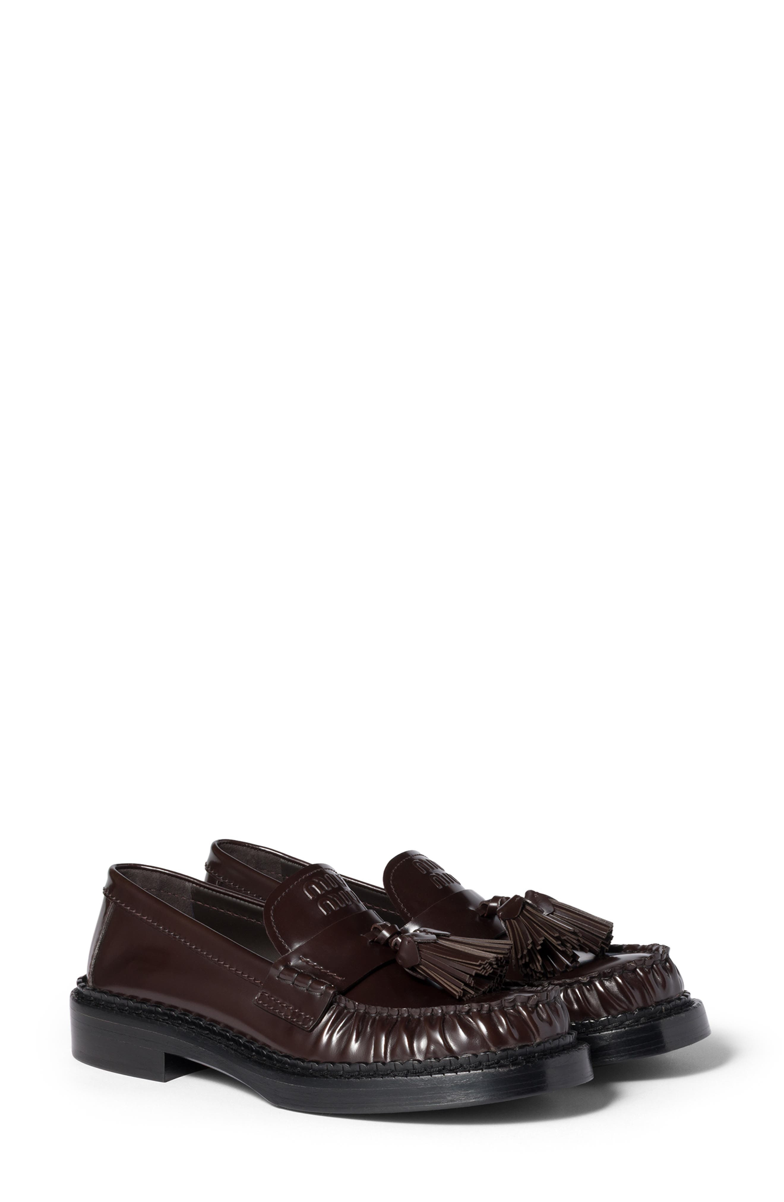 Miu Miu Tassel Loafer in Moro at Nordstrom - 1