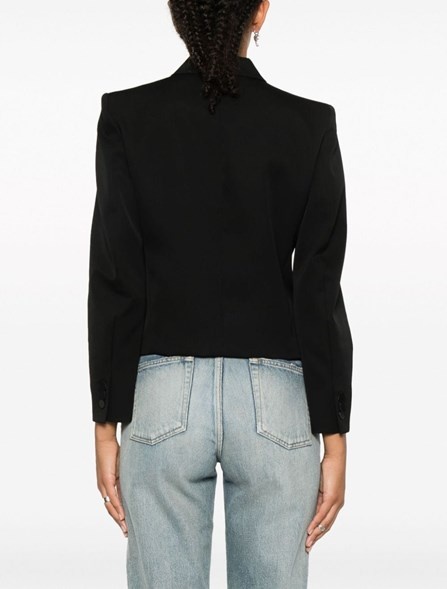 Cropped tuxedo jacket - 4