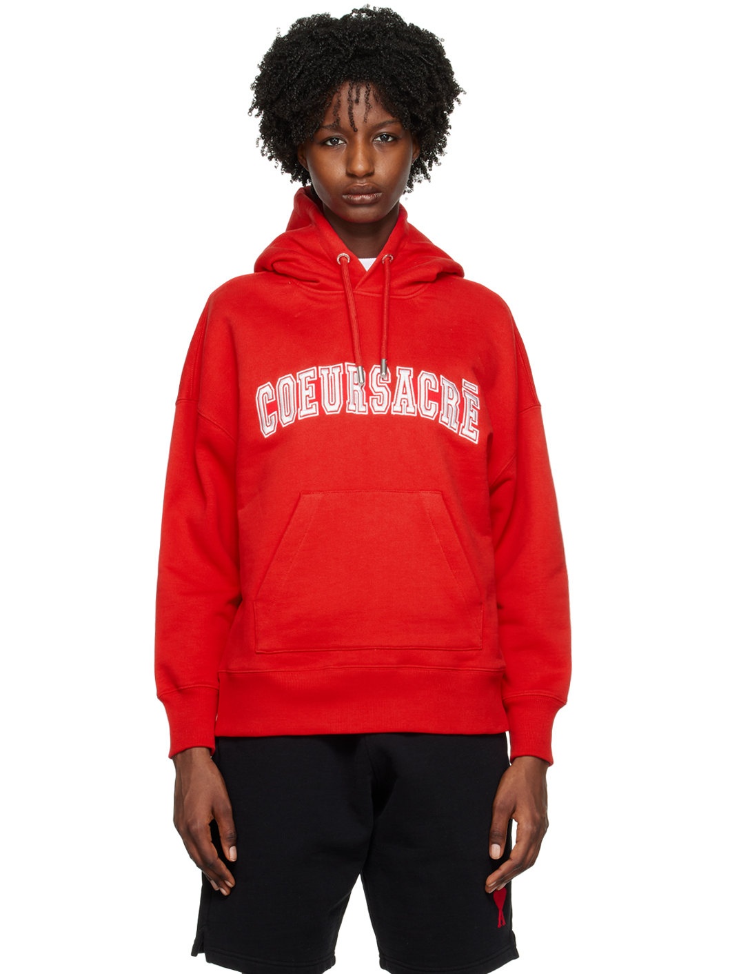 Red 'Cœur Sacré' Hoodie - 1