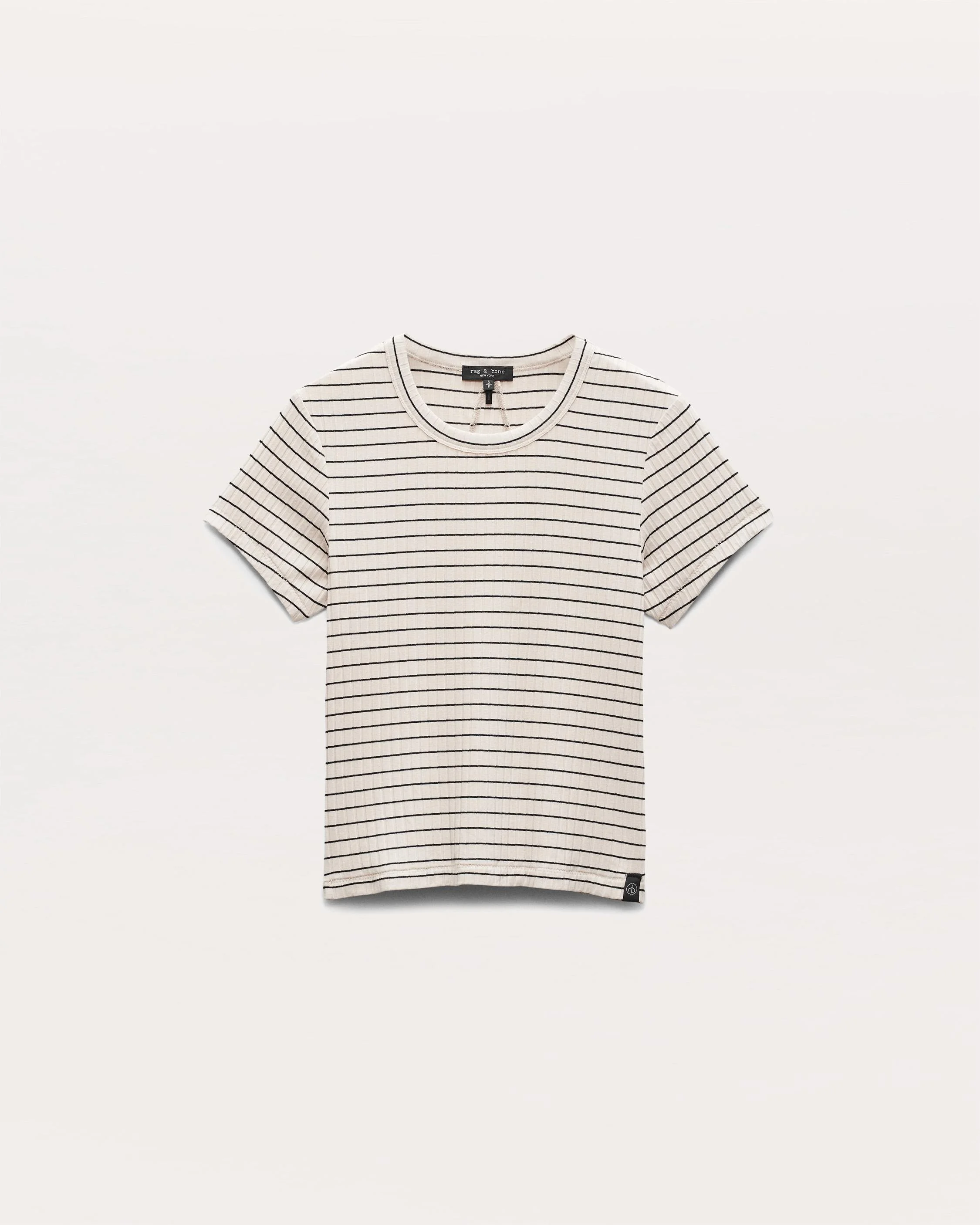 Luca Striped Ribbed-Knit Baby T-Shirt - 1