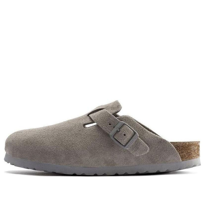 Birkenstock Boston Soft Footbed Regular 'Suede Stone Coin' 1020549 1
