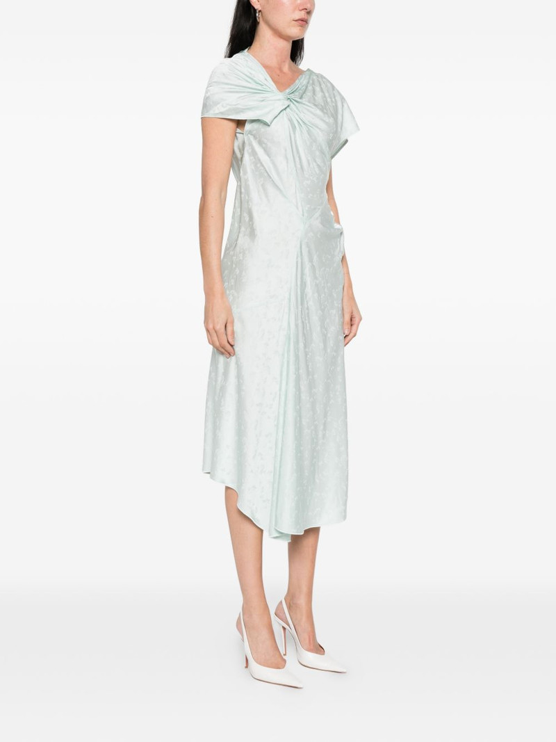 asymmetric twist midi dress 3