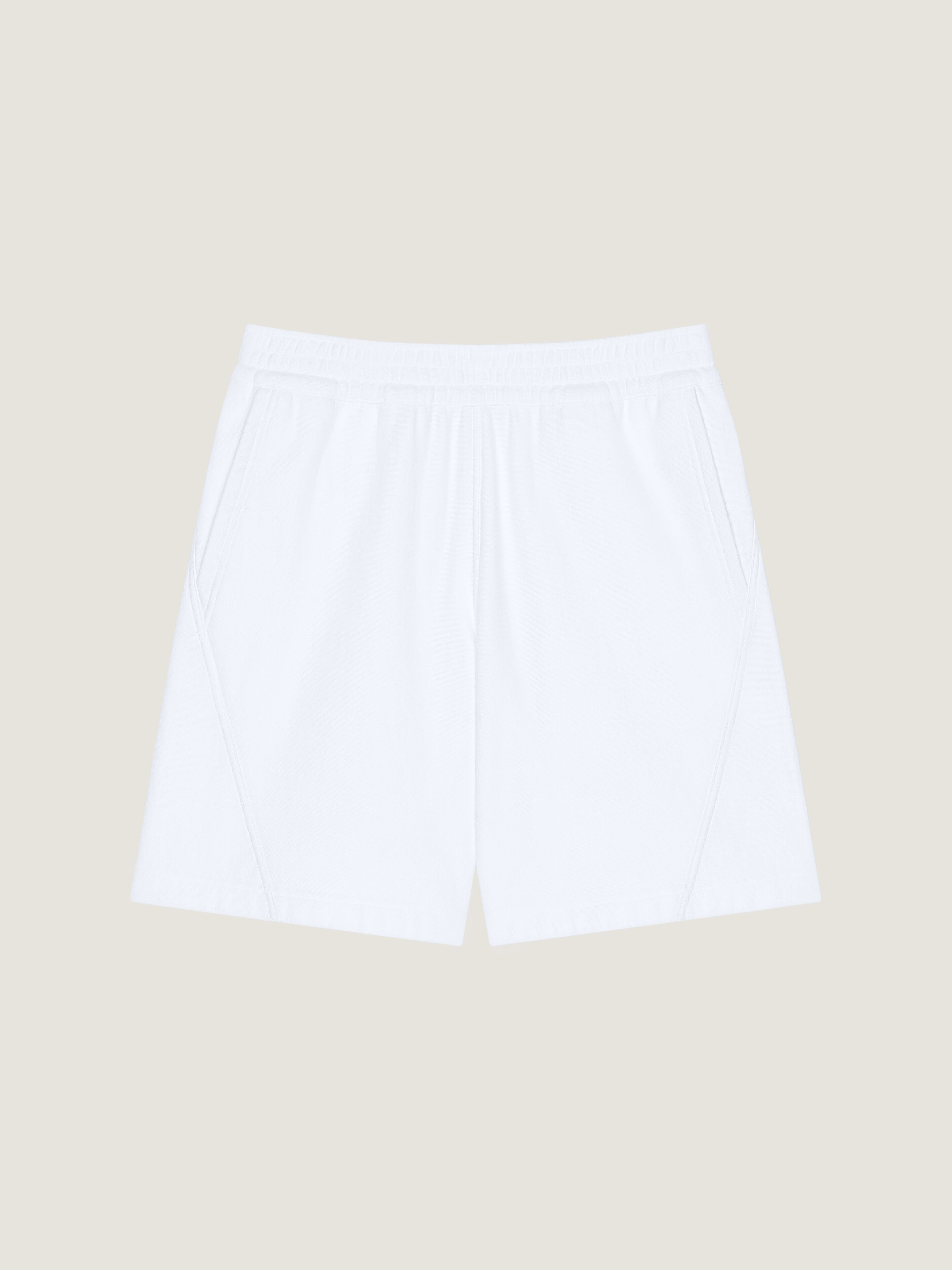 COUTURE SEAM BERMUDA SHORTS IN FLEECE - 1